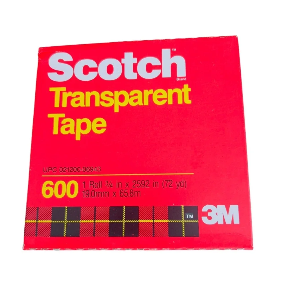 VTG Scotch 600 Transparent 3M Sealed Tape Refills 3/4